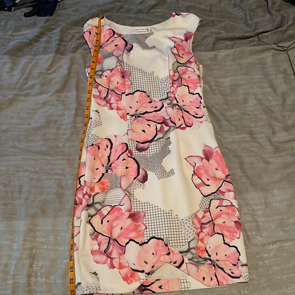 Hello molly size 8 pink work dress
